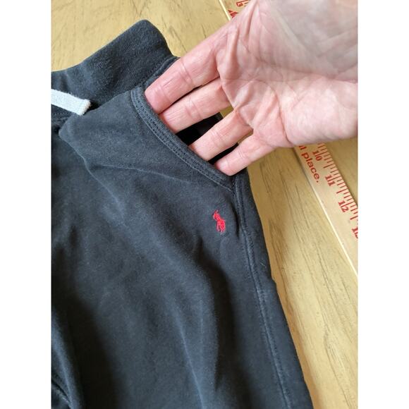 POLO RALPH LAUREN AUTHENTIC BOYS 6 ORIGINAL JOGGER PANTS Black Sweatpants Size 6 - Picture 11 of 14